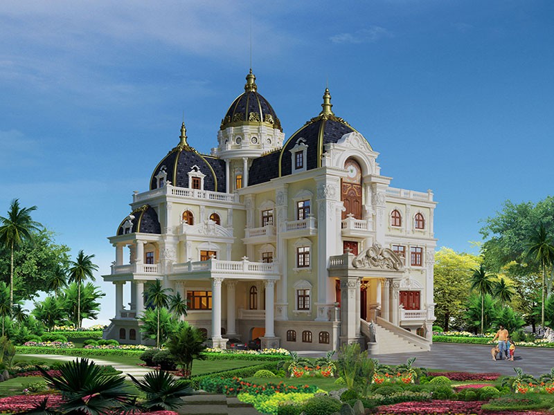 Nhà 3 tầng kiểu Pháp phong cách cung điện